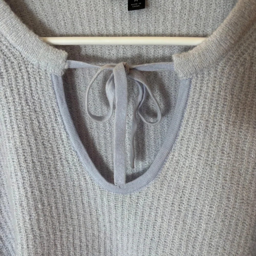J. Crew Cashmere-Blend Bouclé Tie-Front Beach Sweater Size‎ Medium